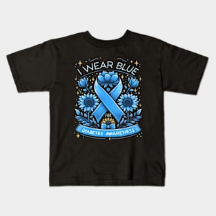 Wear Blue For Diabetes Awareness Kids T-Shirt